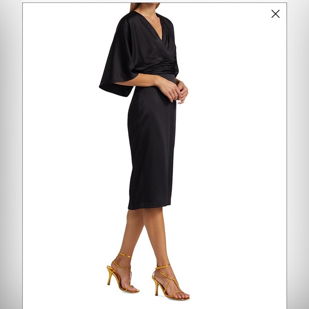 Theia black kimono dress - size 6